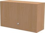 Schäfer Shop Genius Aufsatzschrank TETRIS WALL, 2 Ordnerhöhen, Türanschlag rechts, B 1200 x T 440 x H 740 mm, Buche-Dekor