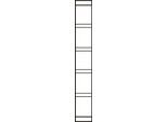 Endseite, für Stahlregal PROGRESS 2000, H 2250 x T 600 mm, schwarz