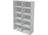 Schäfer Shop Genius Regal TETRIS WALL, 5 Ordnerhöhen, B 1200 x T 420 x H 1880 mm, lichtgrau