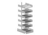 Variabo Freiarmregal, Anbaufeld, doppelseitig, 400 mm Fachtiefe, 750 x 2500 mm