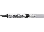 Pentel Whiteboardmarker Maxiflow, Schreibspitze 2 mm, 12 Stück, schwarz
