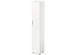 Schäfer Shop Genius Flügeltürenschrank TETRIS WOOD, 6 OH, B 400 x T 421 x H 2270 mm, Höhe inkl. Gleiter, Tür rechts, weiß