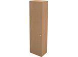 Schäfer Shop Genius Flügeltürenschrank TETRIS WALL, 6 Ordnerhöhen, Türanschlag links, B 600 x T 440 x H 2250 mm, Buche-Dekor
