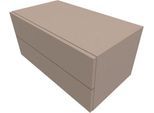 Schrank SOLUS PLAY, 2 Schübe, B 800 x T 440 x T 374 mm, Stone grey