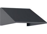 Schrägdachaufsatz für C+P Schließfachschrank Resisto, Neigung von 26°, B 396 x T 640 x H 230 mm, Stahl, anthrazitgrau RAL 7016