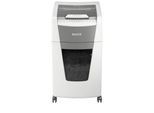 Leitz IQ Autofeed Office Pro 600 Aktenvernichter P4, Vollautomatik, Partikelschnitt 4 x 36 mm, 110 l, 600 Blatt Schnittleistung, mit Rollen, weiß