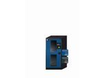 Chemikalienschrank asecos CS-CLASSIC-G, Flügeltür mit Glasausschnitt, Anschlag links, Front Enzianblau, B 545 x T 520 x H 1105 mm