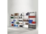 Fachbodenregal R3000, B 5155 x H 2278 mm, Grund-/Anbauregal, 25 Böden verzinkt, 600 mm Tiefe