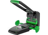 Blocklocher NOVUS B 2200 re+new, für 2- & 4-fach Lochung, bis zu 200 Blatt, Auto-Papieranschlag, DIN-Arretierung, Vollmetall & Recycling-Kunststoff