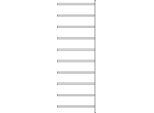 Anbauregal R 3000, 10 Böden, B 1025 mm x T 300 mm, Böden lackiert