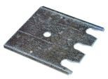 Schulte Lagertechnik Fußplatten-Unterlegblech für Ständerrahmen S635-B20 und S645-B25, Stärke 2 mm, verzinkt, 1 Stück