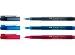 FABER-CASTELL Broadpen Document, 0,8 mm, rot, 10 St.