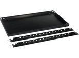 Fachboden für Grundregal/Anbauregal ORDO Business, höhenverstellbar, Stärke 40 mm, Tragkraft bis 140 kg, B 750 x T 400 x H 40 mm, Stahl, schwarz