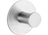 Wandhaken, rund, selbstklebend, Ø 50 x H 33 mm, rostfreier Edelstahl, silber, 1 Stück