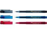 FABER-CASTELL Broadpen Document, 0,8 mm, blau, 10 St.