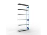 SCHULTE Lagertechnik Fachbodenregal - Stecksystem MULTIplus 250 Anbauregal mit Längenriegel - 3000x1300x400 mm, Typ 250 kg
