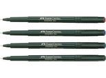 FABER-CASTELL Finepen Document, 0,4 mm, schwarz, 10 St.
