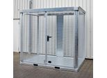 Bauer, Gasflaschen-Container, TYP GFC-E, H 2260 x B 1575 x T 2535 mm, Tränenblechboden