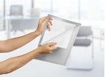 Durable Inforahmen Duraframe, DIN A4, 10 Stück, silber