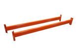 Schulte Lagertechnik Holmpaar EGN-DUO, Stärke 1,5 mm, T 50 x H 135 mm, Feldweite 3600 mm, Traglast 3000 kg/Holmpaar, orange