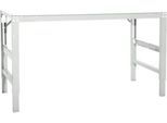 Arbeitstisch Ergo, Elektro-Hydraulik, Platte Melamin, 1750 x 800 mm, lichtgrau