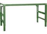 Arbeitstisch Ergo, Elektro-Hydraulik, Platte PVC Dekor, 2500 x 1000 mm, resedagrün