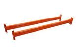 Schulte Lagertechnik Holmpaar EGN-DUO, Stärke 1,5 mm, T 50 x H 120 mm, Feldweite 3600 mm, Traglast 2400 kg/Holmpaar, orange
