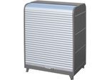 Gefahrstoff-Rollladenschrank, Typ RSG-3, grau RAL7005