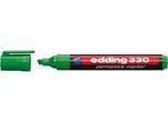 EDDING Permanent Marker 330, mit Keilspitze, 1-5 mm, 10 Stück, grün