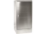 Werkzeugschrank, Edelstahl, Höhe 1050 mm, 2 Böden