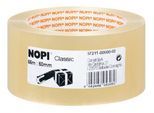 Packband Nopi® Classic 4042, Gesamtstärke 52 μ, L 66 m x B 50 mm, Rollen-∅ 76 mm, Polypropylen-Folie, transparent, 36 Rollen