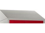 Schrägdach für Kleiderspind, B 830 mm, hellsilber