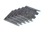 Schulte Lagertechnik Fußplatten-Unterlegblech für Ständerrahmen S610-M18-U und S625-A18, Stärke 2 mm, verzinkt, 5 Stück