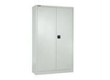 Schäfer Shop Select Flügeltürenschrank MS iCONOMY, Stahl, 5 Ordnerhöhen, B 800 x T 400 x H 1935 mm, weißaluminium RAL 9006