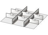 Schäfer Shop Select Schubladen-Unterteilungen, 2 Zwischenstege/6 Trennwände, 100mm