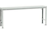 Manuflex Grundtisch UNIVERSAL Spezial, 2000 x 800 mm, Kunststoff lichtgrau, lichtgrau