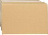 Wellpapp-Faltkartons, 1-wellig, 325 x 295 x 160 mm, braun