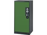 Chemikalienschrank Asecos CS-CLASSIC, Flügeltür, 2 Böden, 545x520x1105 mm, resedagrün