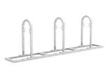 Anlehnparker WSM, 1-seitig, für Reifen bis B 55 mm, B 2550 x T 350 x H 850 mm, Stahl verzinkt, 3 Einstellplätze