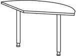 Schäfer Shop Select Ansatztisch PLANOVA ERGOSTYLE 135°, Buche-Dekor