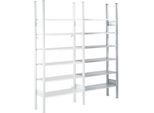 Fachbodenregal SSI Schäfer R3000, Anbauregal, 5 verzinkte Böden, B 1025 x H 1960 mm, 200 kg
