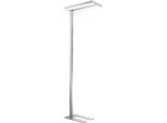 LED-Stehleuchte, stufenlos dimmbar, direkt & indirekt leuchtend, H 1950 mm, 2 x 40 W, alusilber