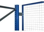 Schulte Lagertechnik Drahtgitter-Rückwand für Ständerrahmen S625-A18, S635-B20 und S645-B25, B 3300 x H 1000 mm, blau/verzinkt
