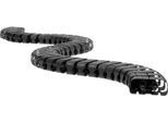 Kabelschlange Classic, mit Bodenauslassadapter, L 1250 mm, schwarz
