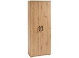 Xora Mehrzweckschrank, Eiche, Kunststoff, 70x179x33.5 cm, Waschküche, Mehrzweckschränke