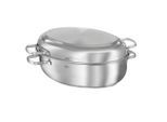 Rösle Bräter Elegance, Edelstahl, Metall, 8 L, oval, 31x42.5x21 cm, backofengeeignet, Kochen, Töpfe, Bräter