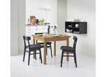 Esstisch HAMMEL FURNITURE "Basic Dinex, ausziehbar, mit Einlegeplatten - Furnier/Massivholz", rot (kirsche), B:90cm H:76cm T:90cm, Tischplatte: Furnier gebeizt und lackiert;Gestell: Massivholz, Tische, Esstisch, Furnier / Massivholz, in zwei Breiten, stabiler dänische Design Tisch