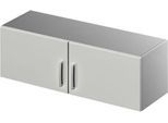 Schäfer Shop Genius Aufsatzschrank TETRIS SOLID, Stahlkorpus, 1 OH, B 1200 mm, lichtgrau/weißalu