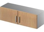 Schäfer Shop Genius Aufsatzschrank TETRIS SOLID, Stahlkorpus, 1 OH, B 1200 mm, Buche-Dekor/weißalu