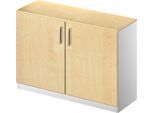 Schäfer Shop Genius Flügeltürenschrank TETRIS SOLID, 2 OH, B 1200 mm, abschließbar, mit Abdeckplatte